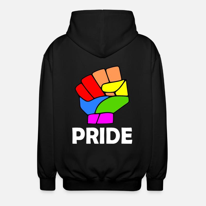 Pride - Unisex Hooded Jacket - black
