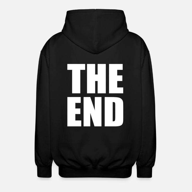 The end - Unisex Hooded Jacket - black