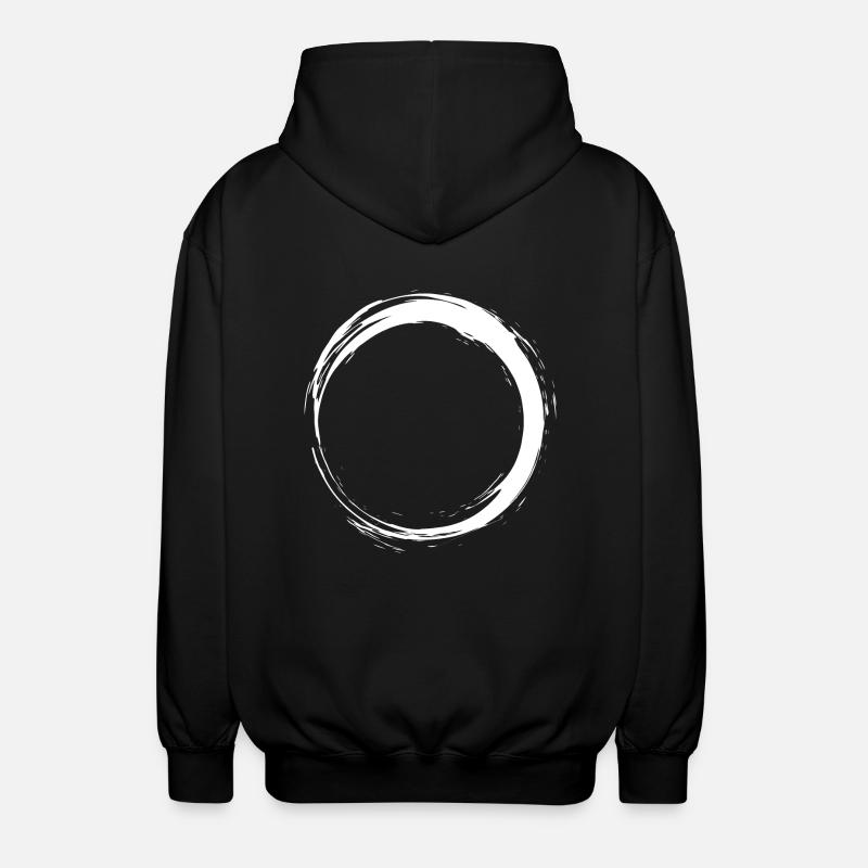 kreis - Unisex Kapuzenjacke - Schwarz