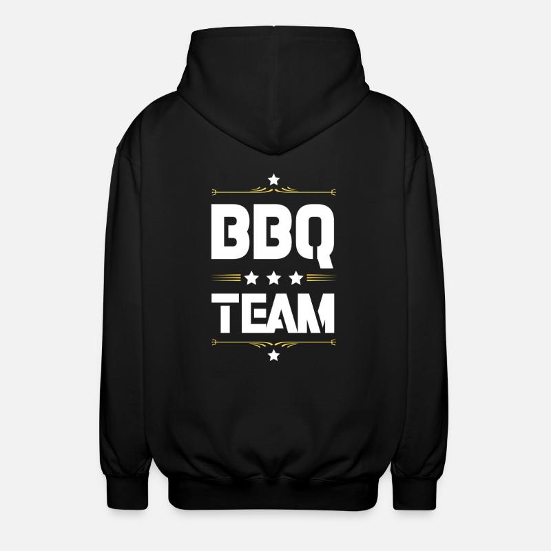 Bbq Team - Unisex Kapuzenjacke - Schwarz