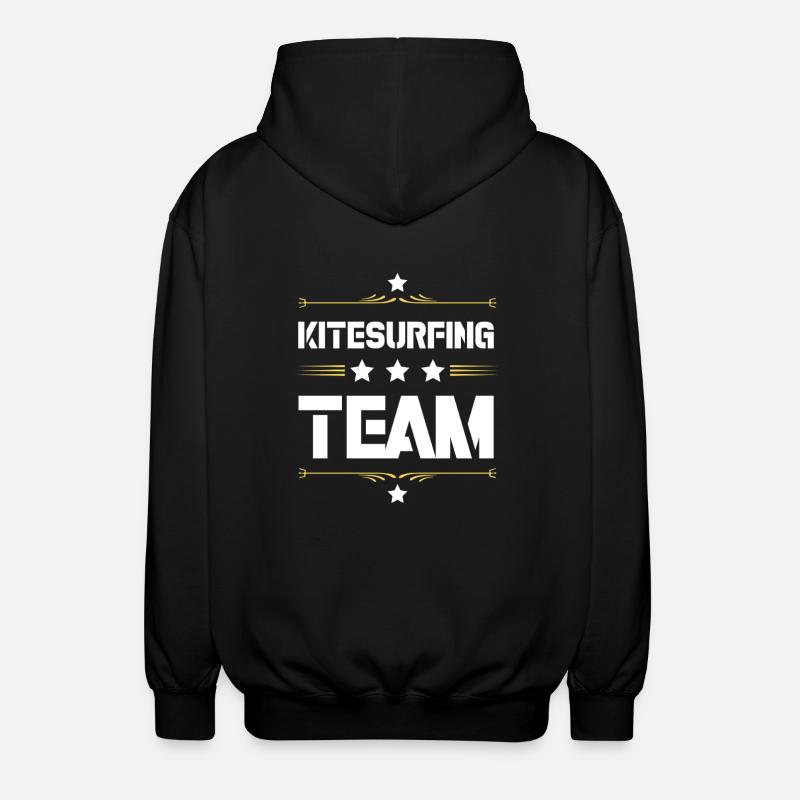 Kitesurfing Team - Unisex Hooded Jacket - black