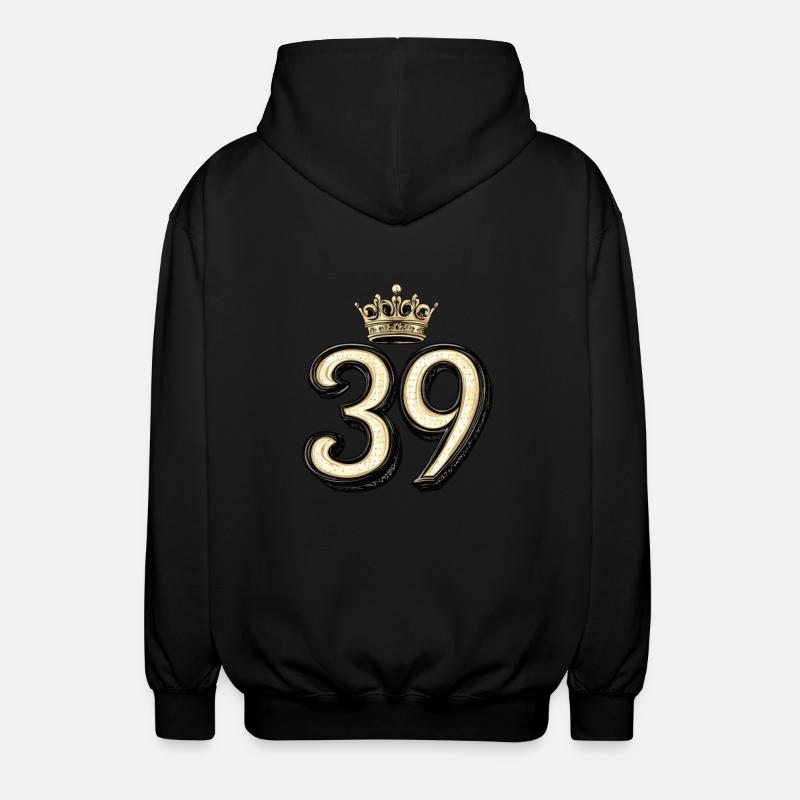 Couronne à 39 chiffres - Veste à capuche unisexe - noir
