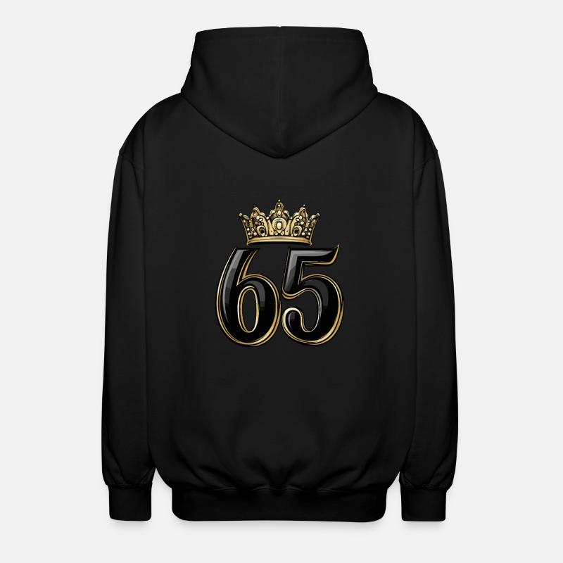 65 Nombre Couronne - Veste à capuche unisexe - noir