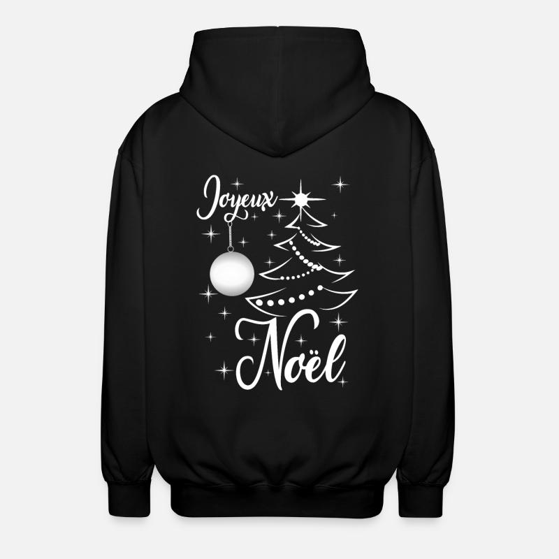 Frohe Weihnachten - Unisex Kapuzenjacke - Schwarz