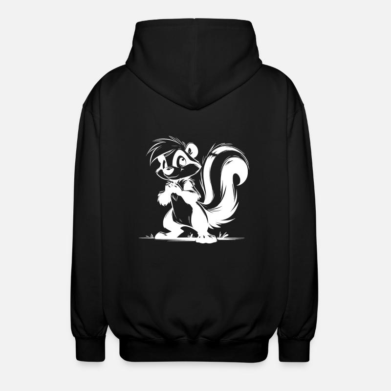 Skunk Enfants Bébé Dessin - Veste à capuche unisexe - noir