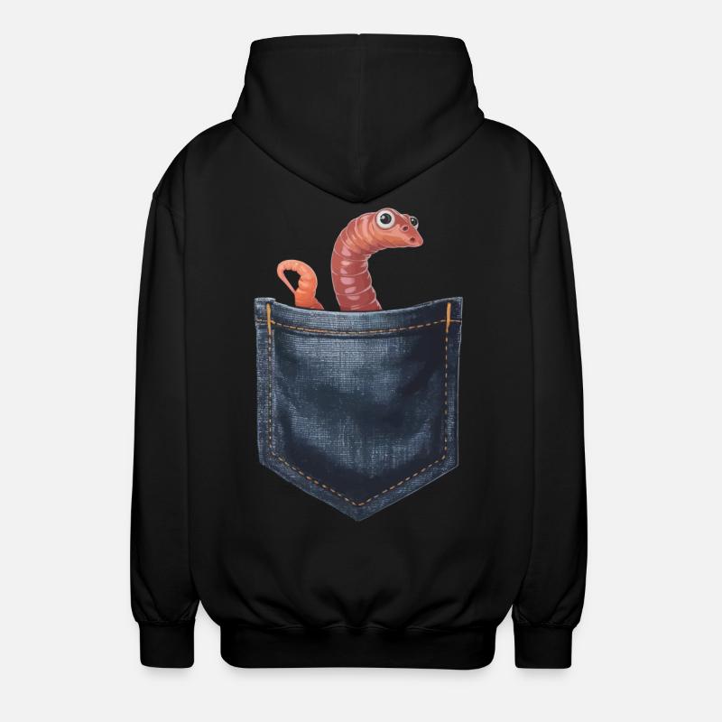 Wurm - Unisex Kapuzenjacke - Schwarz