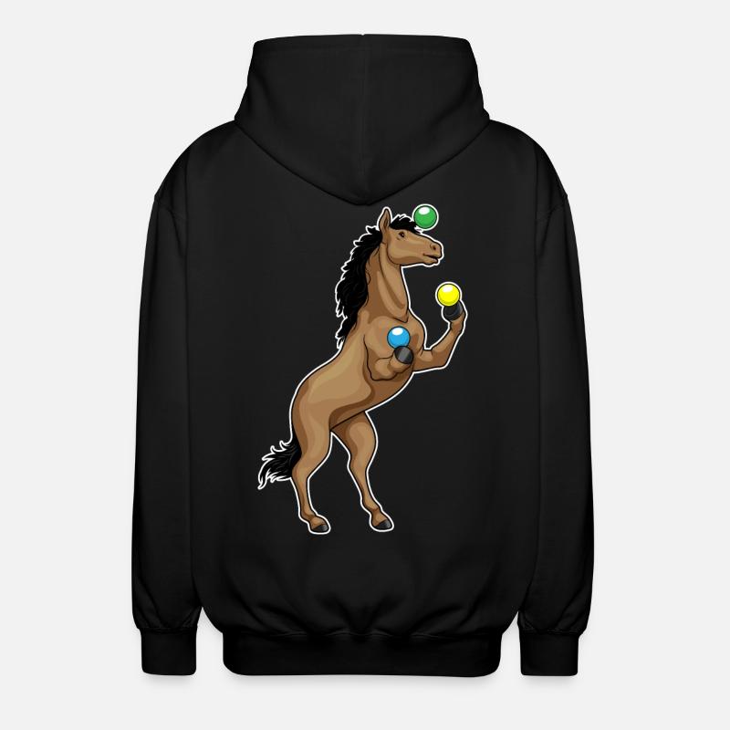Jongleur de cheval - Veste à capuche unisexe - noir