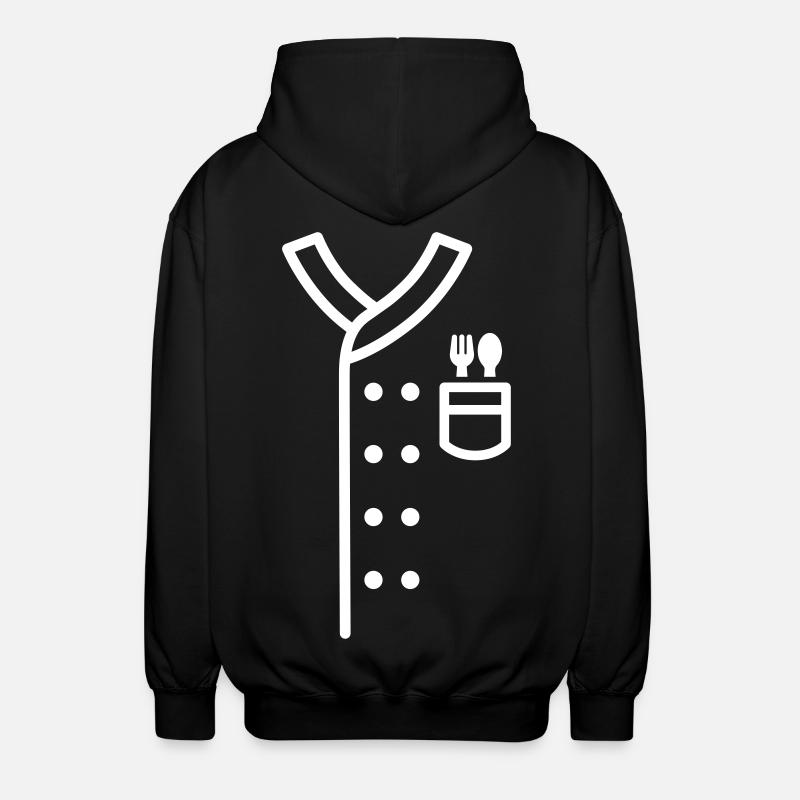 Chef chef chef costume cadeau - Veste à capuche unisexe - noir