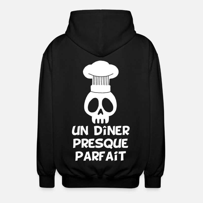 Un dîner presque parfait - Veste à capuche unisexe - noir