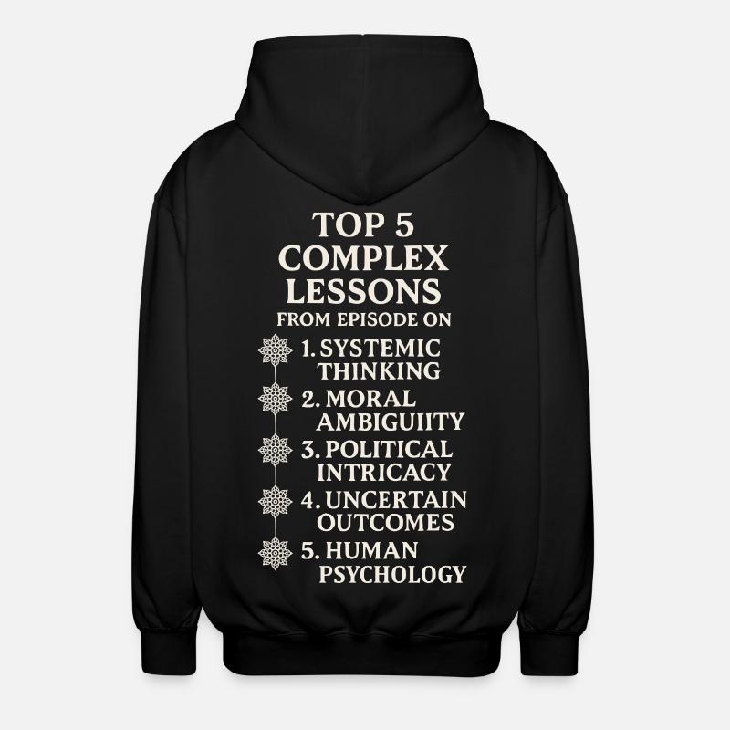 Complex lessons - Unisex Hooded Jacket - black