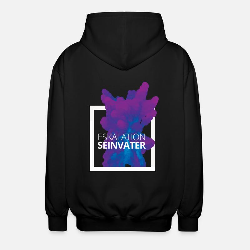 Eskalation sein Vater Design - Unisex Kapuzenjacke - Schwarz