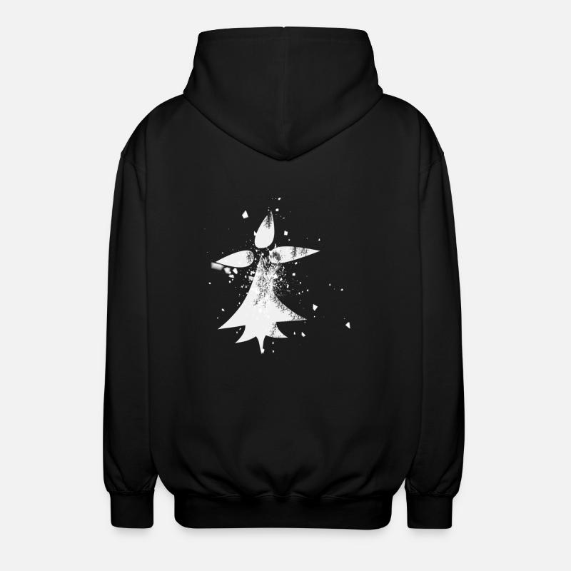 bzh hermine eclatee 2 - Veste à capuche unisexe - noir