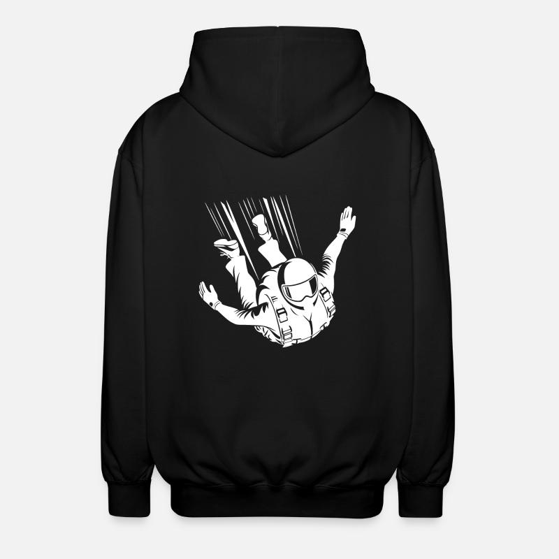 Parachutisme Saut en parachutisme cool - Veste à capuche unisexe - noir