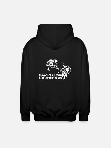 Dampfen! Dampfer! Steam! - Unisex Kapuzenjacke - Schwarz