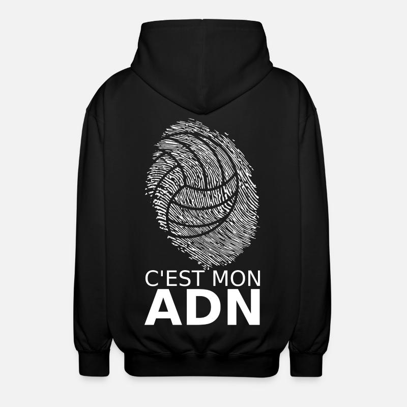C'est mon ADN Volley-Ball - Veste à capuche unisexe - noir