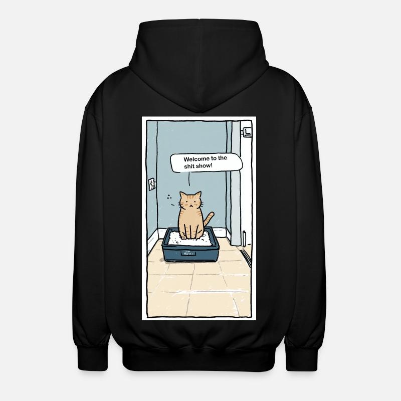 Humour de circonstance de litière - Veste à capuche unisexe - noir
