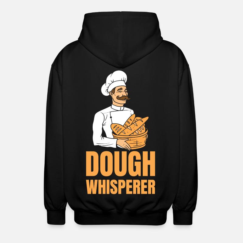 Baker Dough Whisperer - Unisex Hooded Jacket - black