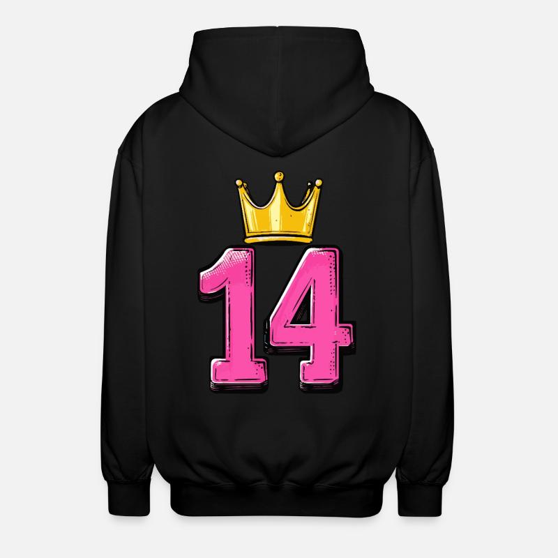 Couronne à 14 chiffres - Veste à capuche unisexe - noir