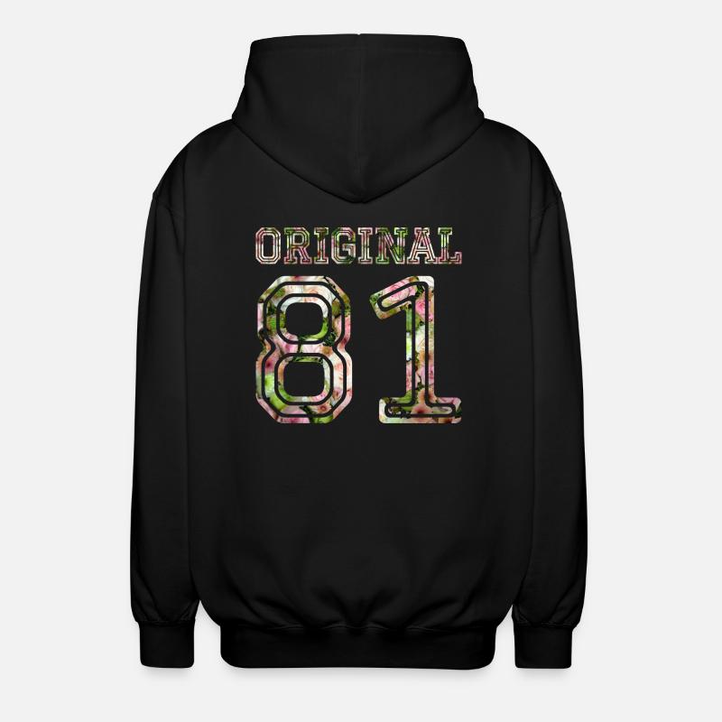 1981 - Veste à capuche unisexe - noir