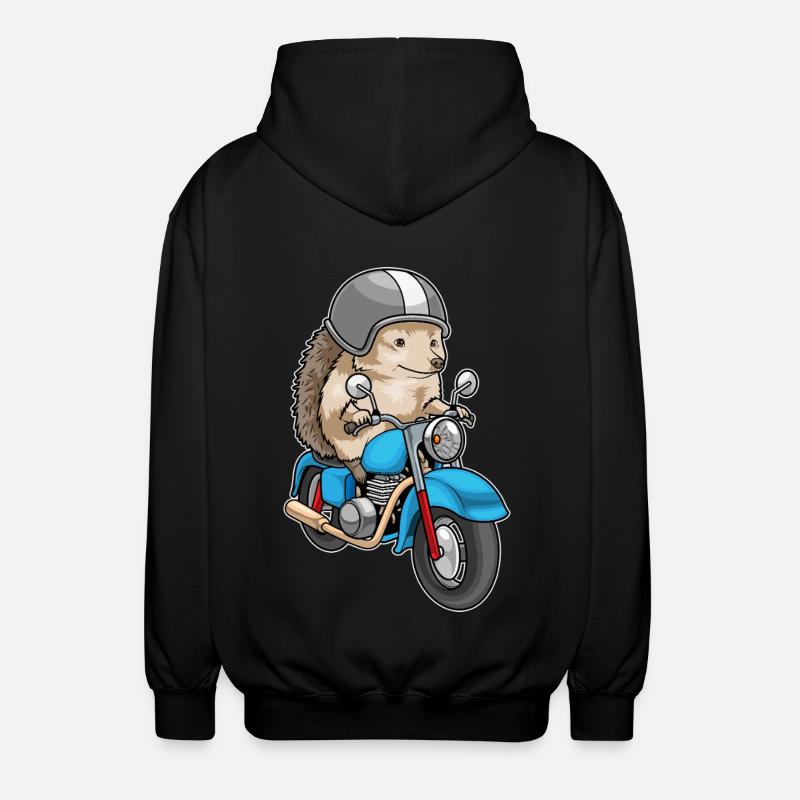Moto hérisson - Veste à capuche unisexe - noir