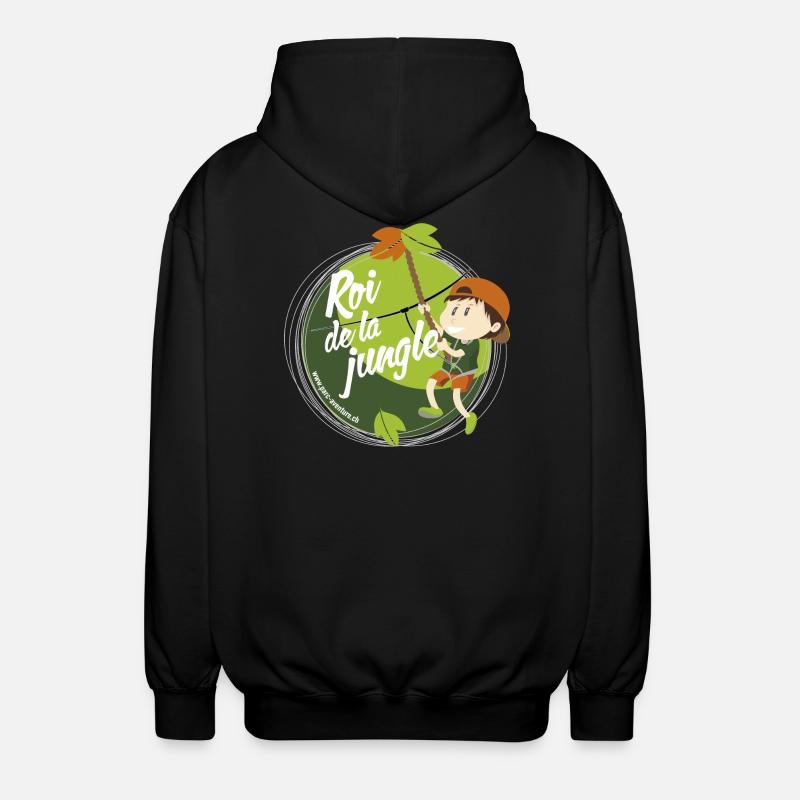 Roi de la jungle - Veste à capuche unisexe - noir
