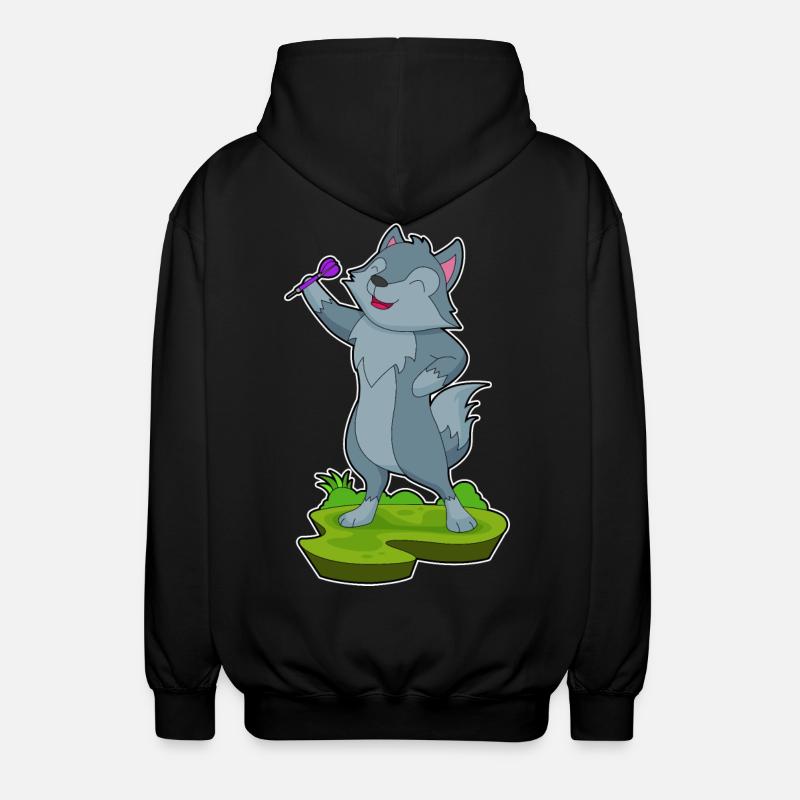Dart de loup Dartpfeil - Veste à capuche unisexe - noir