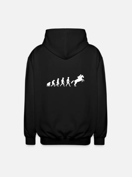 Evolution Equestrian Riding Equestrian Equestrian - Unisex Hooded Jacket - black