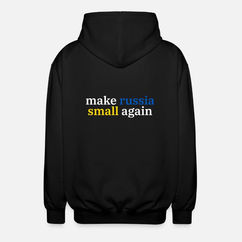 make russia small again - Unisex Kapuzenjacke - Schwarz