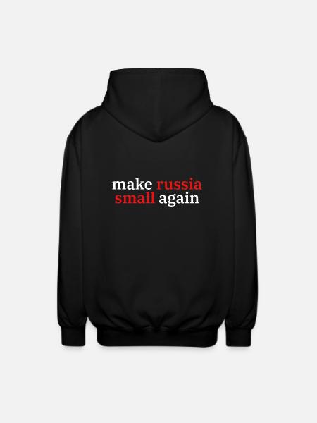 make russia small again - Unisex Kapuzenjacke - Schwarz