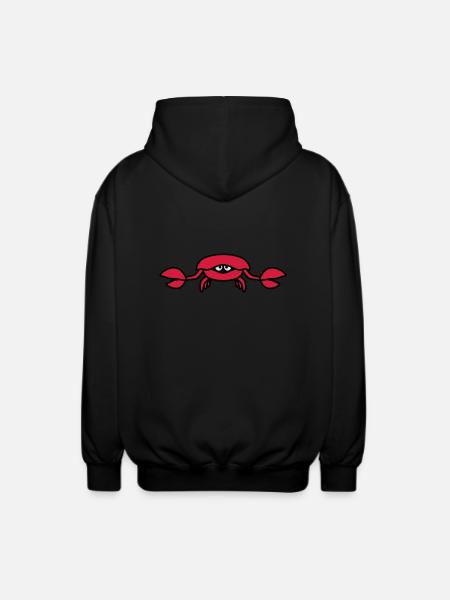 underwater_crab_3c - Unisex Kapuzenjacke - Schwarz