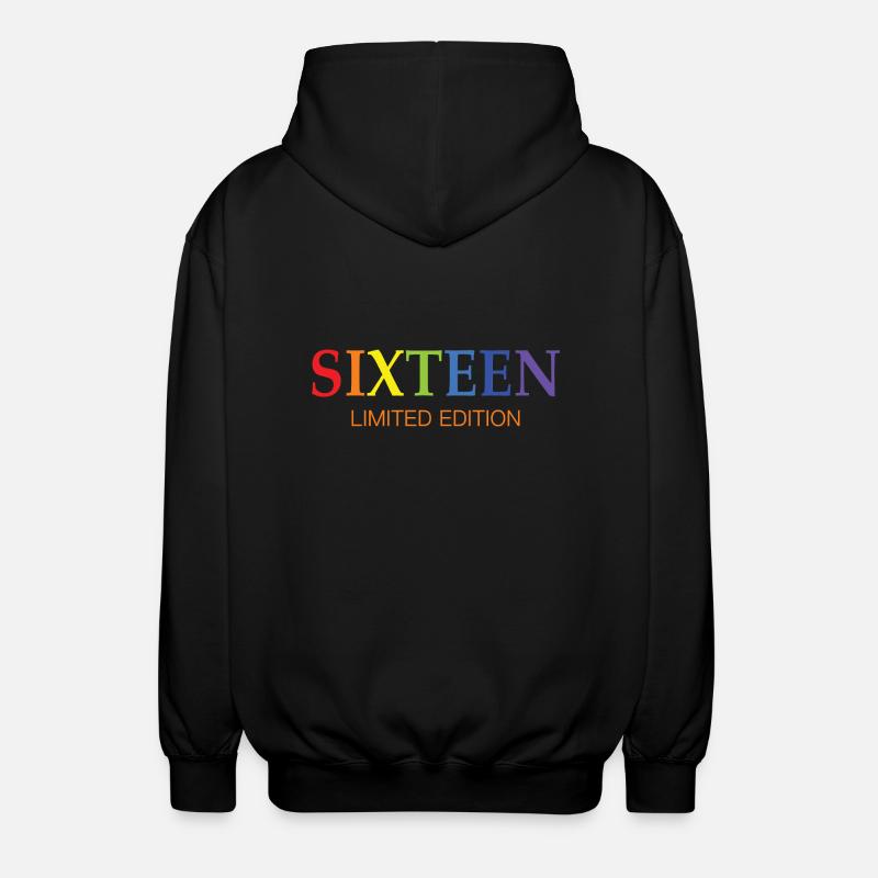 Idée cadeau 16e anniversaire - Veste à capuche unisexe - noir
