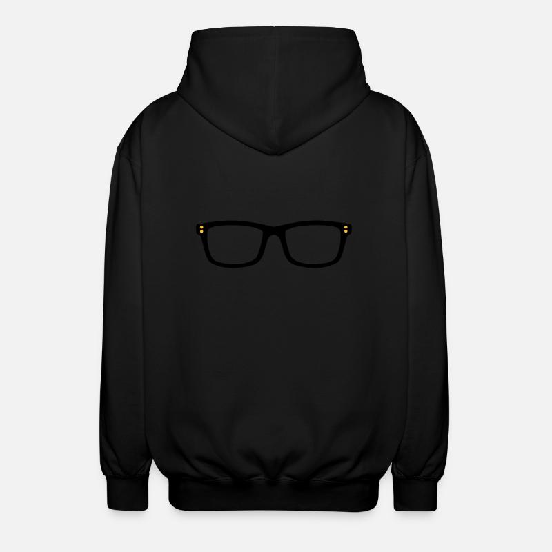 lunettes de nerd - Veste à capuche unisexe - noir