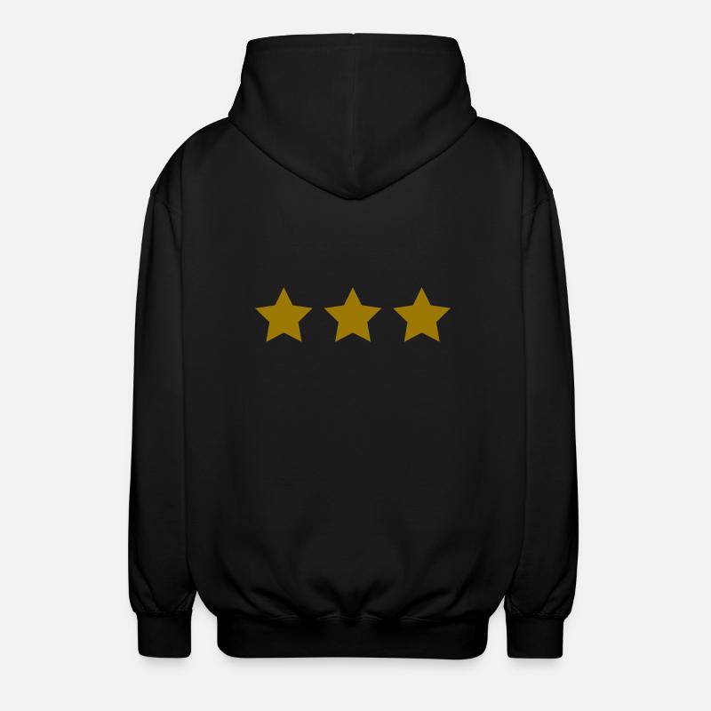 Sterne - Unisex Kapuzenjacke - Schwarz