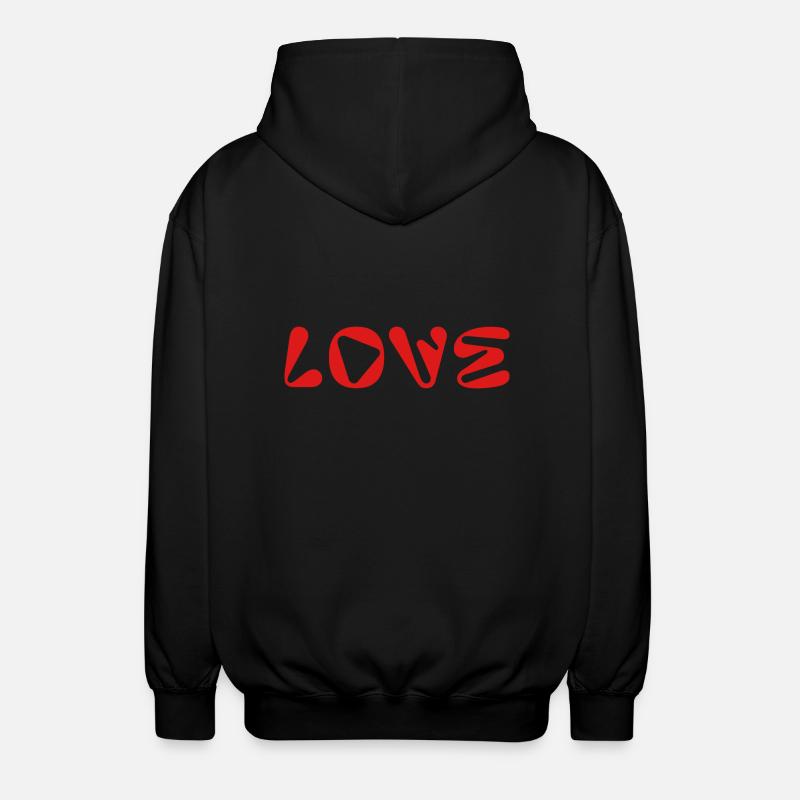 Amour - Veste à capuche unisexe - noir