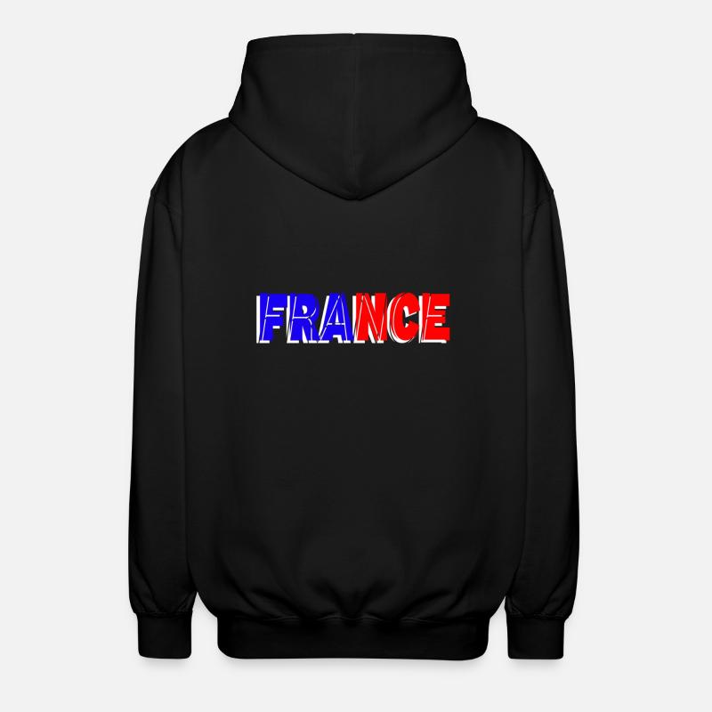 france - Veste à capuche unisexe - noir