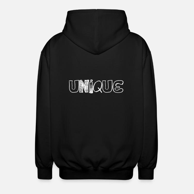 Einzigartig - Unisex Kapuzenjacke - Schwarz