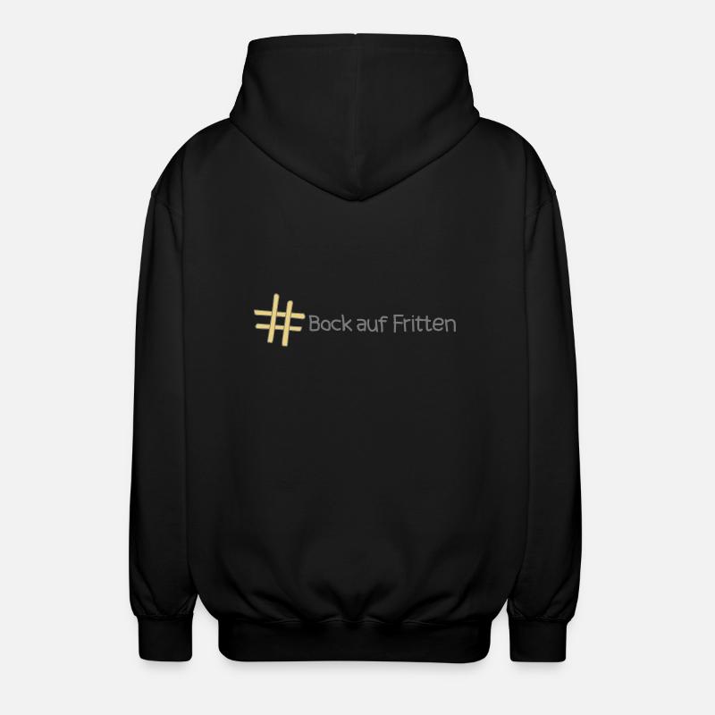 #Fritten - Unisex Kapuzenjacke - Schwarz