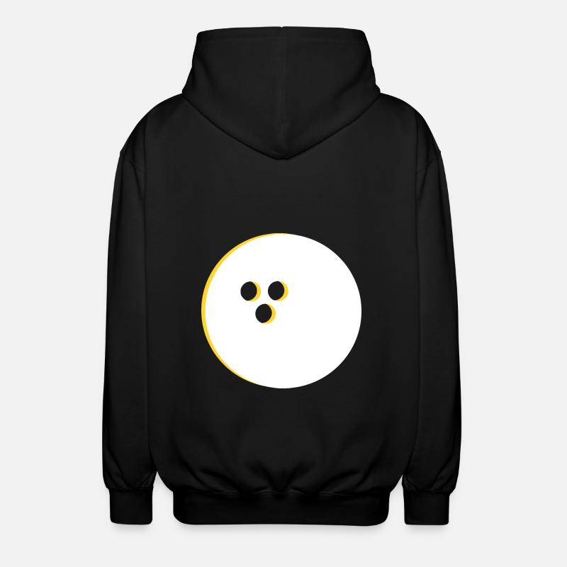 Bowlingkugel, Bowling - Unisex Kapuzenjacke - Schwarz
