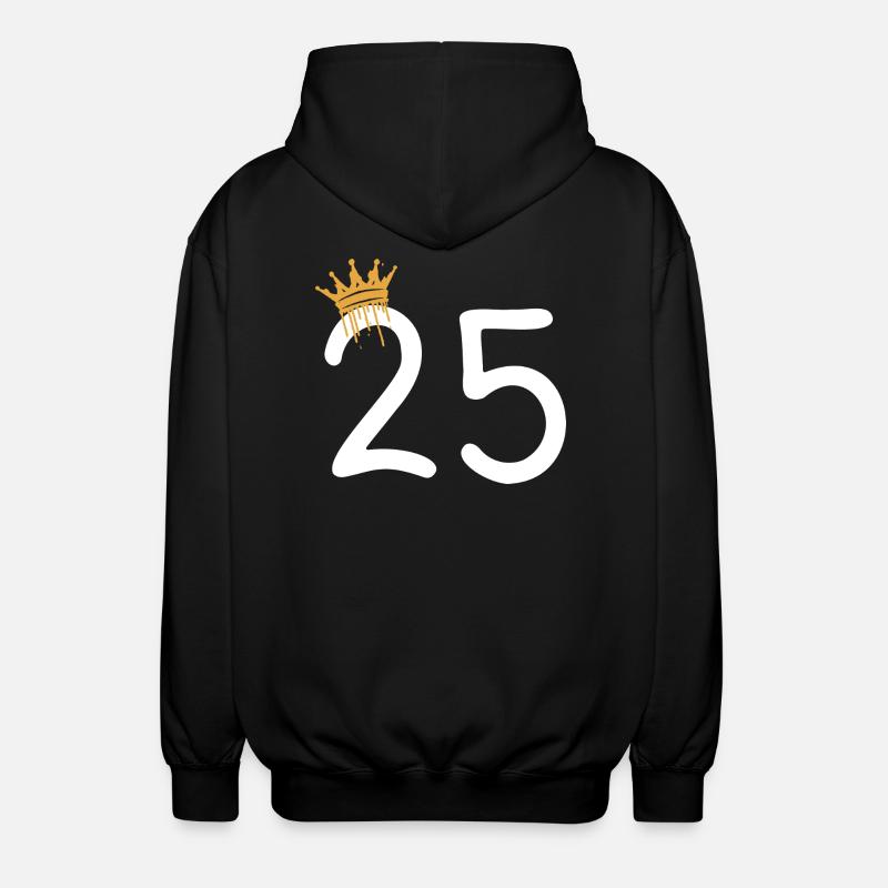 25 - Unisex Kapuzenjacke - Schwarz