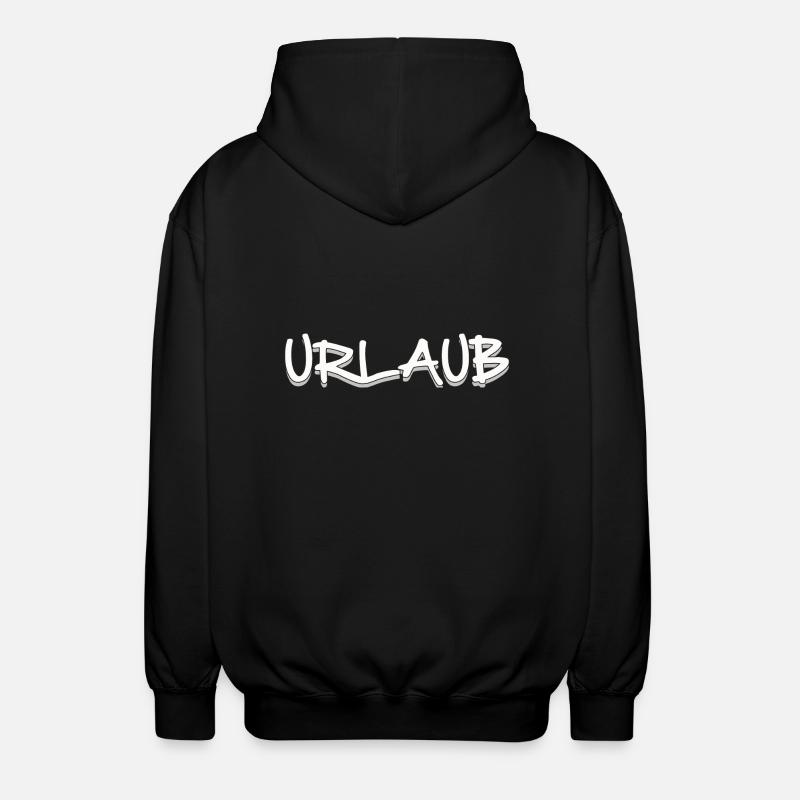 URLAUB - Unisex Kapuzenjacke - Schwarz