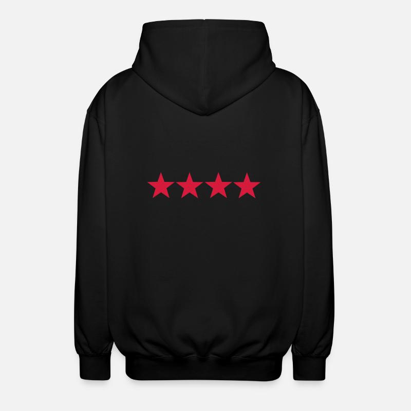 Sterne - Unisex Kapuzenjacke - Schwarz