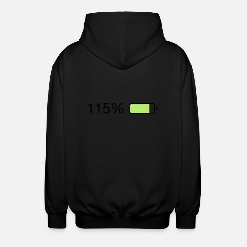 Fullenergy 115% Ladebalken - Unisex Kapuzenjacke - Schwarz