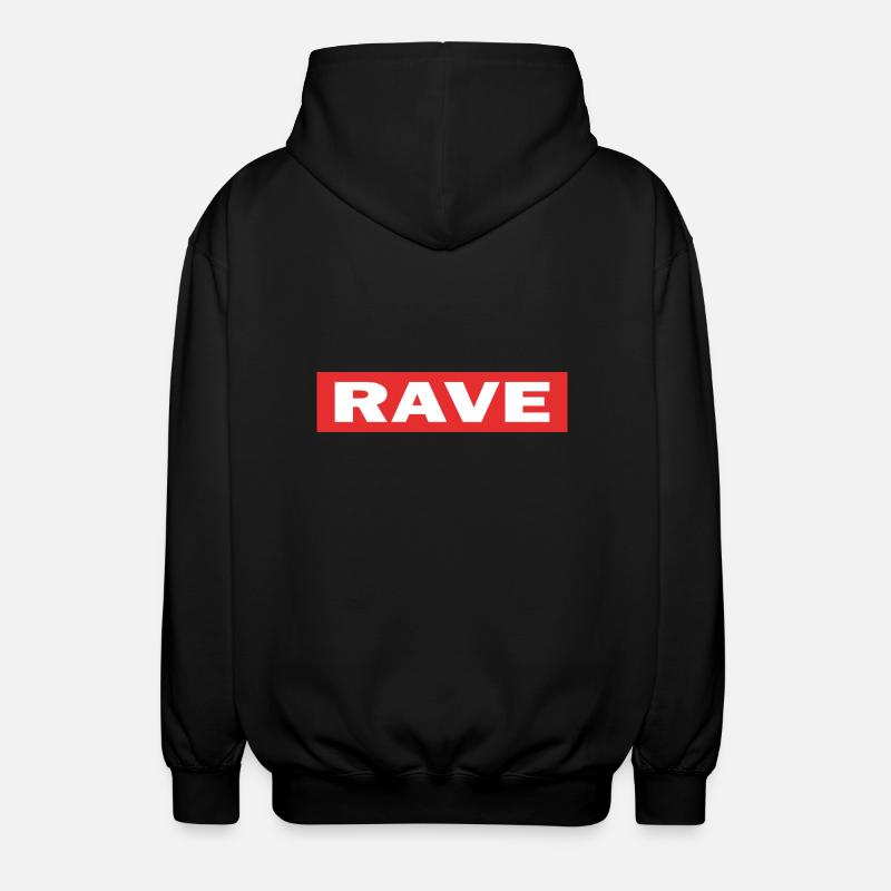 Rave - Veste à capuche unisexe - noir