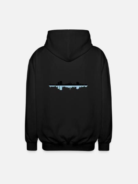 Skyline - Bonn - Unisex Kapuzenjacke - Schwarz