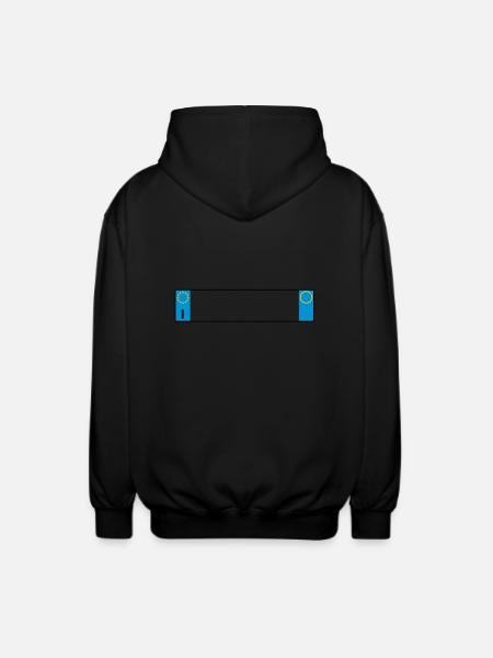 Italien Platte_g1 - Unisex Kapuzenjacke - Schwarz