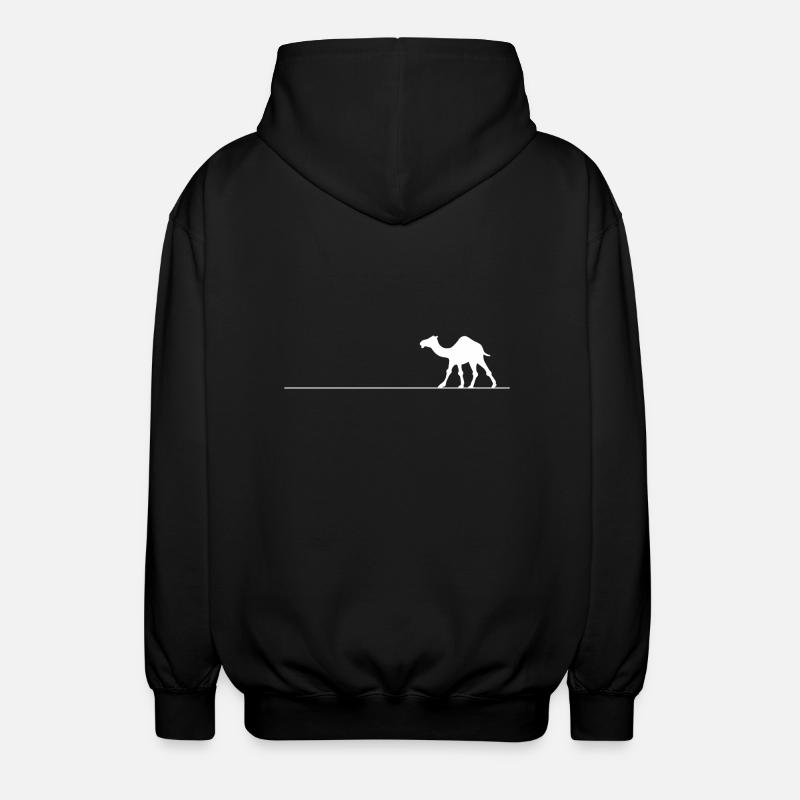 Kamel Linie - Unisex Kapuzenjacke - Schwarz