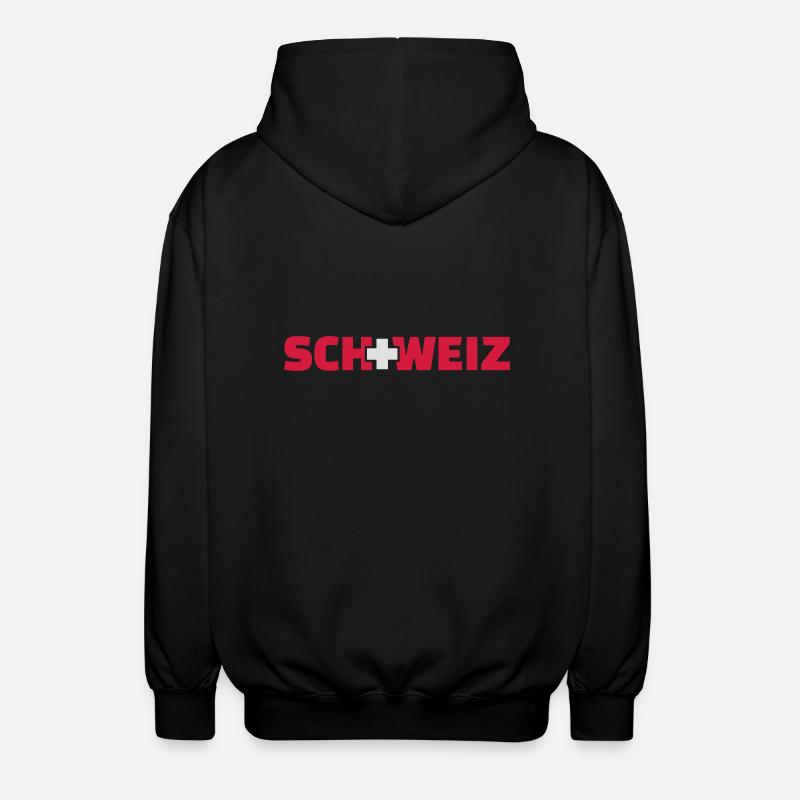 Schweiz - Veste à capuche unisexe - noir