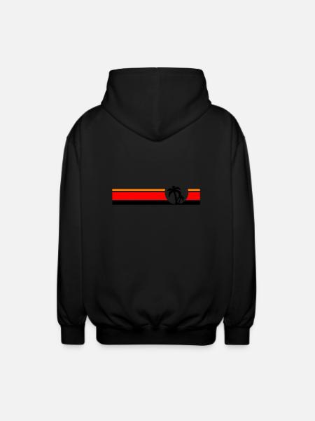 Palme II - Unisex Kapuzenjacke - Schwarz