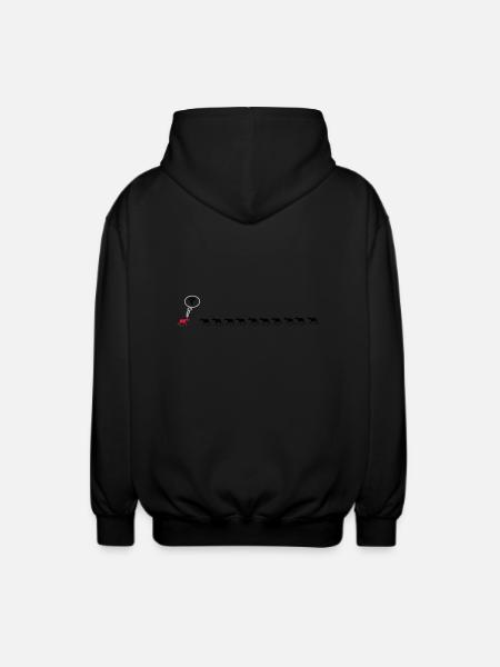 Moose 10 +1 =? confused Elk - Unisex Hooded Jacket - black