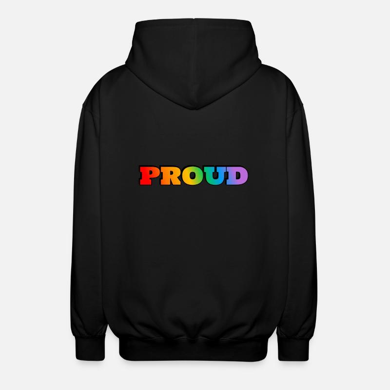 STOLZER LGBT-STOLZ - Unisex Kapuzenjacke - Schwarz